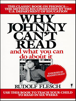 cover image of Why Johnny Can't Read
